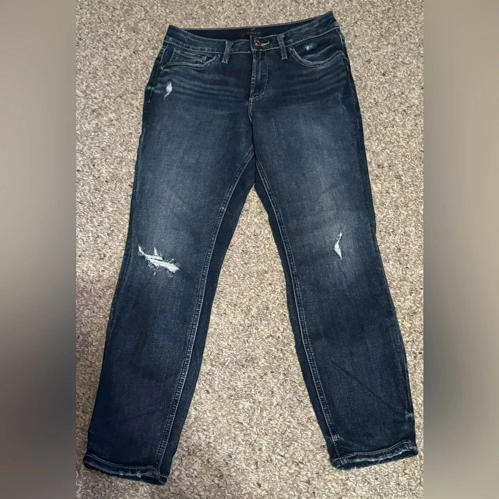 Silver Western Glove Works Avery Skinny Crop Jean - Picture 1 of 7